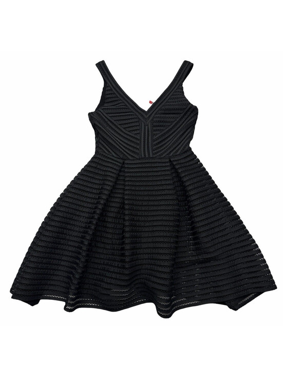 maje Dresses & Skirts - Maje Rayure Mesh Jersey Mini Dress Black Size 3 | L